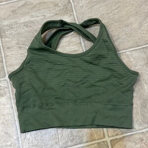 Alphalete Deep Green Sports Bra